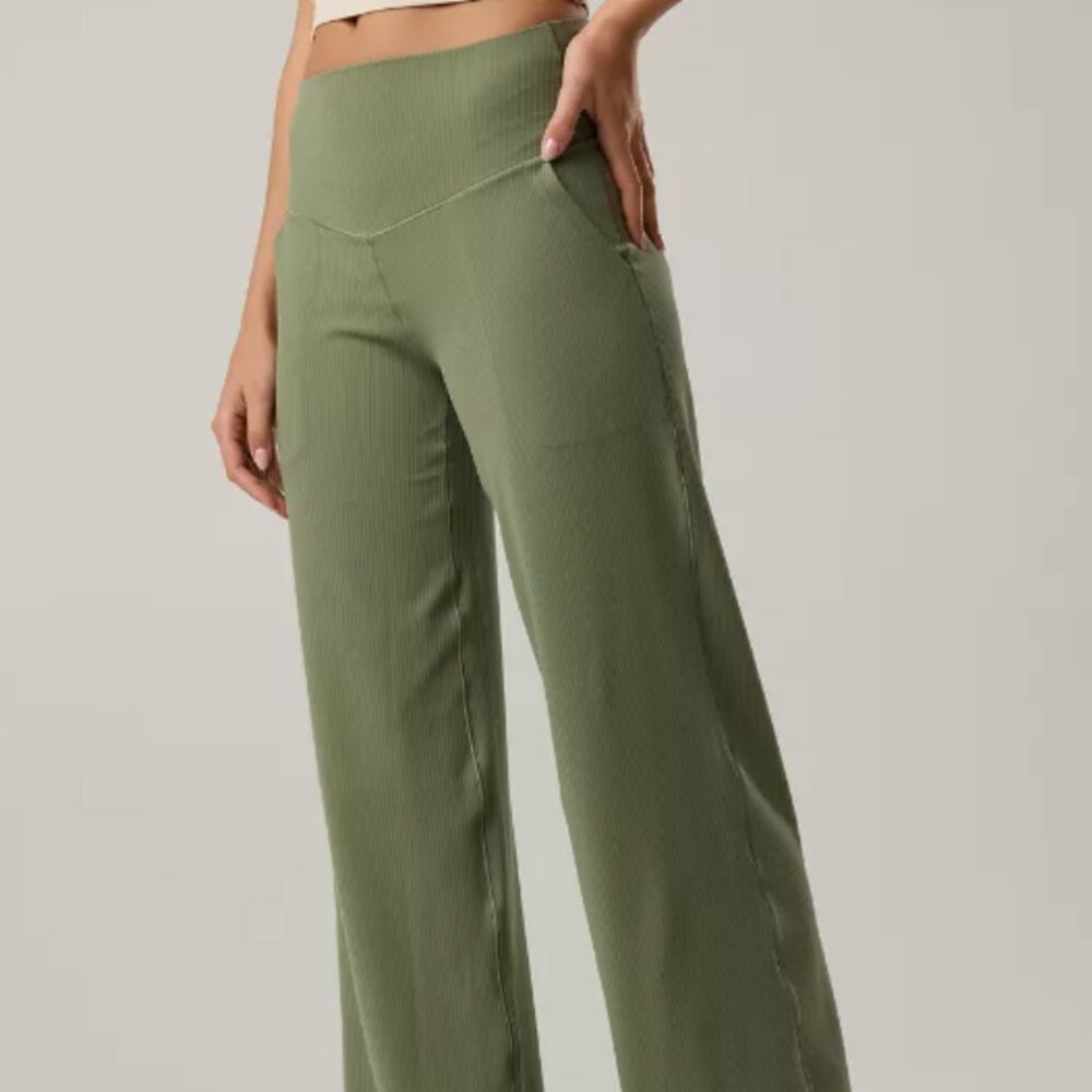OFFLINE By Aerie Real Me XTRA High Waisted Ribbed Trouser